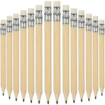 100 шт мини-коротких ластиков, половинки карандашей со стираемым маленьким деревянным инструментом для рисования и письма, игра в гольф