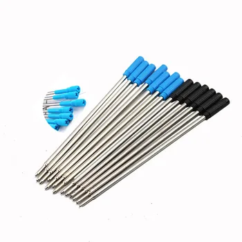 20 ШТ 116 мм поворотная шариковая ручка для заправки Синяя черная металлическая шариковая ручка для заправки гладкая масляная ручка Gao Shi Xin для заправки
