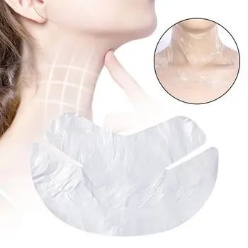 200 Штук одноразовой косметической прозрачной увлажняющей пленки для шеи, закрывающей шею для женщин