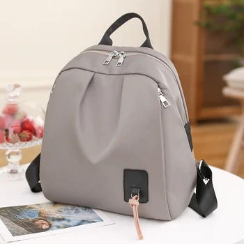 2023 Модная женская сумка В простом стиле для отдыха, женский рюкзак, Модная сумка для отдыха для девочек, Школьная студенческая сумка, Молодежная сумка для девочек