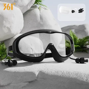 361 ° Мужчины Женщины Профессиональные Очки для плавания с большим обзором, водонепроницаемые, с защитой от ультрафиолета, HD Регулируемые силиконовые Пляжные очки для серфинга