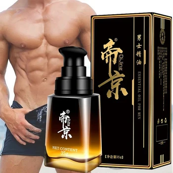 Aceite de masaje para el crecimiento del pene para hombres, aceite de masaje para el aumento de la erección del pene, talla máxi