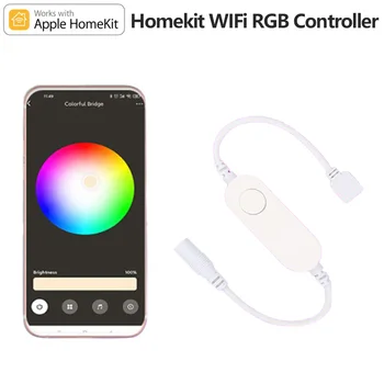 DC5-24V Homekit WiFi Smart LED Strip Light RGB Контроллер Автоматизации Домашнего Декора Умный Дом для Голосового Управления Apple Siri