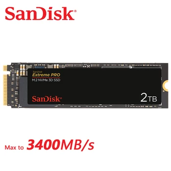 SanDisk SDXPM2 M.2 SSD M2 500GB 1TB 2TB PCIe Gen 3,0x4 HDD Жесткий Диск Твердотельный SSDXP 3D M2 2280 Для Портативного Компьютера