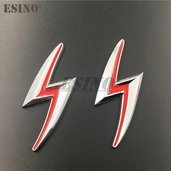 Автомобильный стайлинг 3D S-образной формы из металлического сплава, Накладной значок на багажник, Смещенная эмблема задней двери Nissan S14 S15
