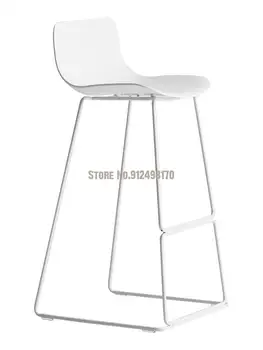 Барные стулья Современные минималистичные барные стулья Домашние барные стулья Скандинавские барные стулья со спинкой Креативные стульчики для кормления