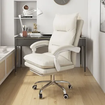 Вращающиеся Массажные Офисные кресла с подушкой для откидывания Эргономичный пол Удобные Офисные кресла Для макияжа Современная мебель