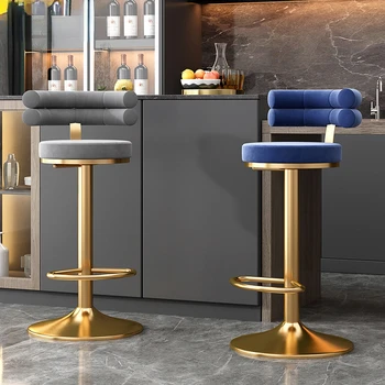 Вращающиеся Современные обеденные стулья Высотой до пола, Дизайнерские Мягкие стулья для обеденного стола Nordic Salon Silla Nordica Home Furniture MQ50CY