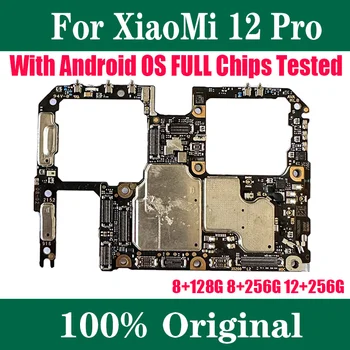 Для XiaoMi 12 Pro Mi12 Pro 128G 256G Материнская плата с чипами Полностью Рабочая разблокированная основная мобильная плата материнская плата