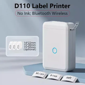 Для мини-принтера этикеток Niimbot D110, карманного термопринтера самоклеящихся наклеек, портативного мобильного беспроводного принтера этикеток Bluetooth