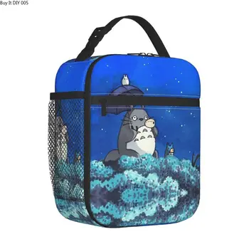 Изолированная сумка для ланча My Neighbor Totoro, Герметичный контейнер для еды Ghibli, сумка-холодильник, ланч-бокс, сумка для работы, сумки для пикника, сумки для еды