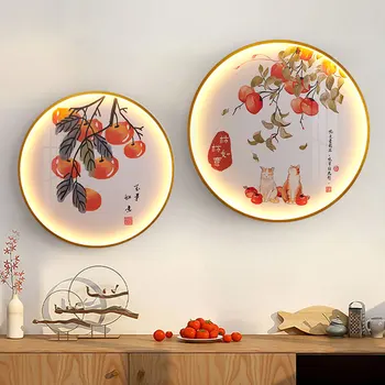 Китайское золотое бра для освещения картин Современная настенная светодиодная картина с выключателем Декор гостиной спальни Настенное бра