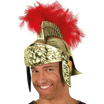 Косплей Маскарадный Шлем Воин Римская Шляпа Пластиковая Шляпа Шлем Перо Льва Оптом