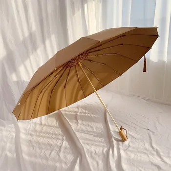 Креативный зонт 16K для защиты от ультрафиолетового излучения на открытом воздухе, мужской женский портативный 3-складной зонт Kawaii, свадебные Сомбрильи