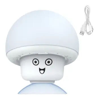 Мини Милый грибной ночник Грибная ночная лампа с питанием от USB Подсветка для декора комнаты USB Перезаряжаемое сенсорное управление Милый гриб