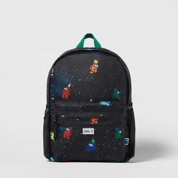 Модный бутик Детский рюкзак для мальчиков Модный дизайн с принтом Детский школьный ранец Двойная сумка через плечо Детский ранец для детского сада