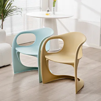 Модный обеденный стул в скандинавском минимализме С подлокотником для гостиной на балконе, Дизайн гостиной, Современная Роскошная мебель для дома Silla