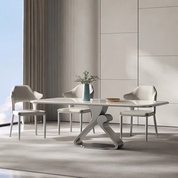 Мраморный обеденный стол для макияжа, стена, Большой стол в скандинавском стиле, Обеденный стол на открытом воздухе, Прихожая, Балкон, мебель для дома moveis para cozinha WJ25XP