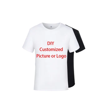 Мужская и женская футболка с индивидуальной печатью логотипа Picutres DIY Fashion Custom от XS до XXXXL