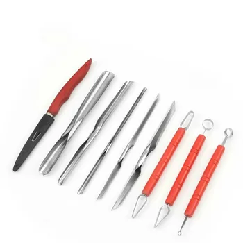 Нож для протяжки, УФ-тычковый нож, студенческий разделочный нож, удобная рукоятка, Набор ножей для разделки продуктов, набор ножей для разделки шеф-повара, набор из девяти предметов