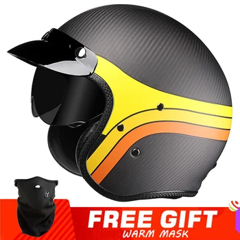 Персонализированный шлем для мотокросса из матового углеродного волокна, шлем для уличной езды на мотоцикле Cascos DOT, одобренный ЕЭК, защитный шлем для мотоциклов