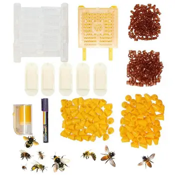 Полная Система Комплектов Чашек Для Содержания Пчелиных Маток Нетоксичные Инструменты Для Нереста Пчелиной Матки Резиновый Набор Инструментов Из Полипропиленового Материала Подходит Для