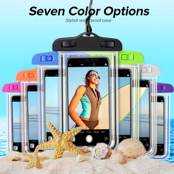 Прозрачный водонепроницаемый чехол из ПВХ для телефона, универсальный смартфон для дрифта, плавания, дайвинга, серфинга, пляжного прозрачного чехла для мобильного телефона