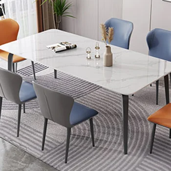 Промышленный современный обеденный стол Японский прямоугольный дизайн для завтрака Обеденный стол Минималистичная кухонная мебель для дома Comedor