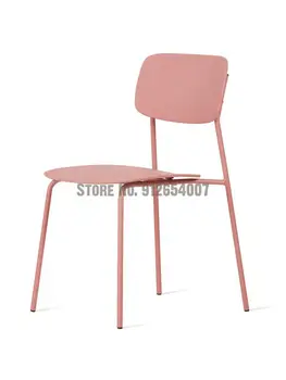 Простой обеденный стул в скандинавском стиле, Модный Маленький стул для свежих продуктов, стул для магазина чая с молоком, Ресторан, Белый стул, домашний стул, Одиночный стол