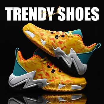 Разноцветные баскетбольные кроссовки, мужские баскетбольные ботинки с высоким берцем, молодежная нескользящая спортивная обувь для активного отдыха, баскетбольные кроссовки для мальчиков