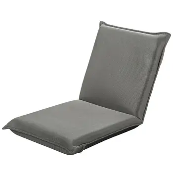 Регулируемое 6-позиционное напольное кресло с мягким раскладным диваном серого цвета