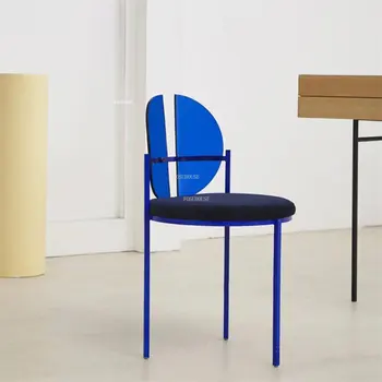 Скандинавские акриловые обеденные стулья, Дизайнерская мебель для столовой, домашний туалетный стул с прозрачной спинкой, легкий Роскошный железный обеденный стул