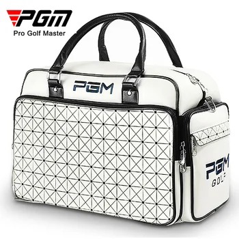 Сумки для гольфа PGM, кожаные сумки для одежды для гольфа, водонепроницаемая сумка для обуви для гольфа, двухслойные спортивные сумки YWB016