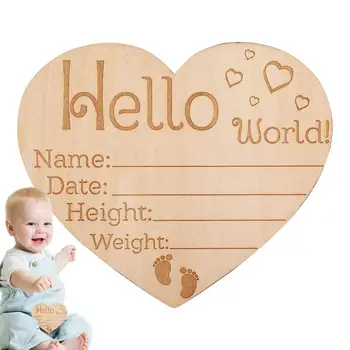 Табличка с объявлением о рождении на память Табличка с указанием имени ребенка