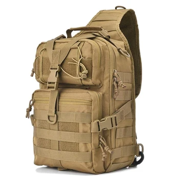 Тактическая сумка-слинг, военный рюкзак на ремне, штурмовая сумка Molle для кемпинга, охоты, пеших прогулок и путешествий