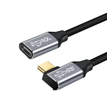 Удлинитель USB C 4K 60Hz Thunderbolt 3 Кабель-адаптер для быстрой зарядки видео и аудио данных для MacBook Pro