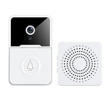 Умный видеодомофон Беспроводная HD-камера PIR Обнаружение движения ИК-сигнализация Охранный дверной звонок Wi-Fi Домофон для домашней квартиры