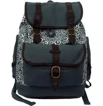 Холщовая сумка для книг Хлопковый повседневный рюкзак с рисунком студента колледжа Рюкзак для 15-дюймового ноутбука MacBook Chrome Book Ipad для Schoo