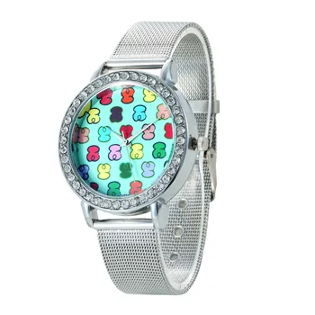 Элитный бренд Bear Watches 2023 Новая мода Из нержавеющей Стали Со стразами Женские Спортивные Кварцевые часы Reloj Mujer Montre Femme